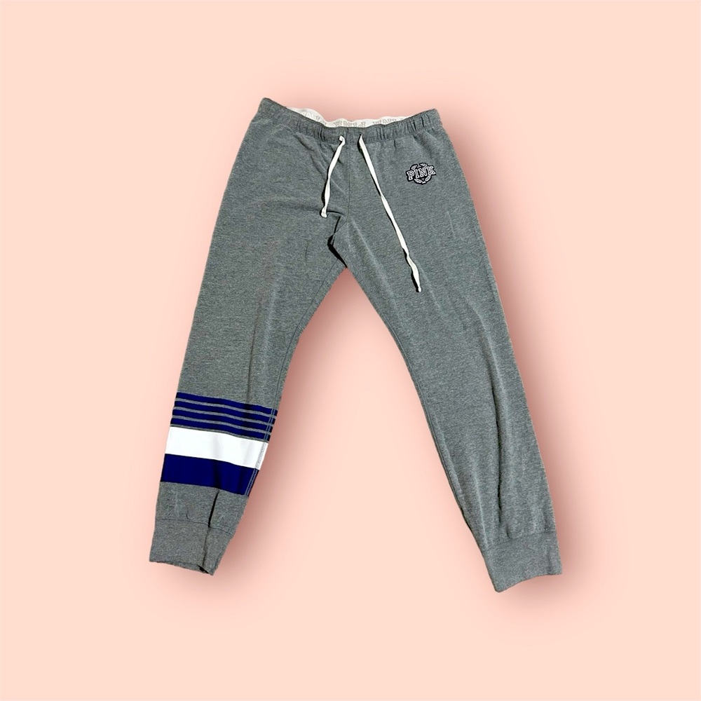 Pink grey sweatpants